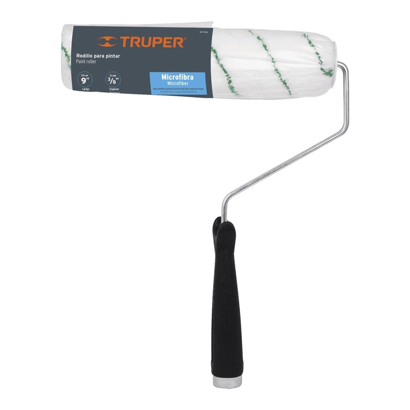 Rodillo para pintar 9' x 3/8' microfibra, sup. poco rugosas